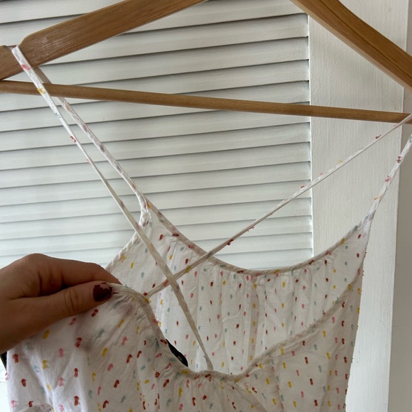 Madewell Cream Floral Spaghetti-Strap Chemise - Picture 5 of 6